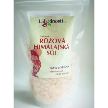 Himalájská sůl růžová hrubá, nerafinovaná 400g  
